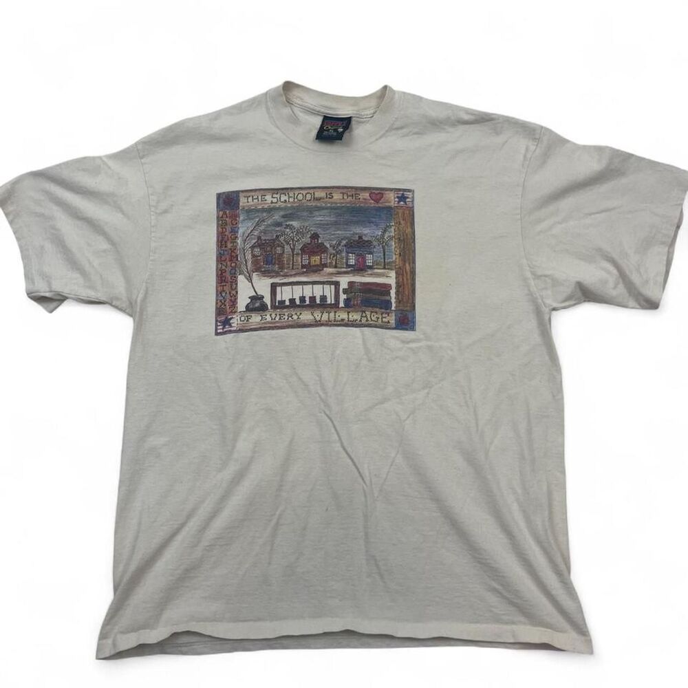 Soffe Men's White and Cream T-shirt